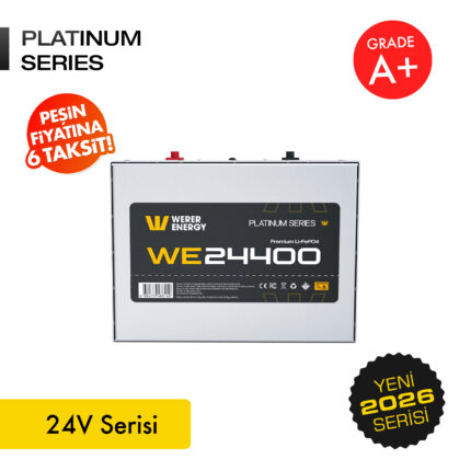 24V LiFePO4 Lityum Demir Fosfat Batarya/Akü - Bluetooth/Wifi