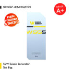 5kW Sessiz Jeneratör Tek Faz