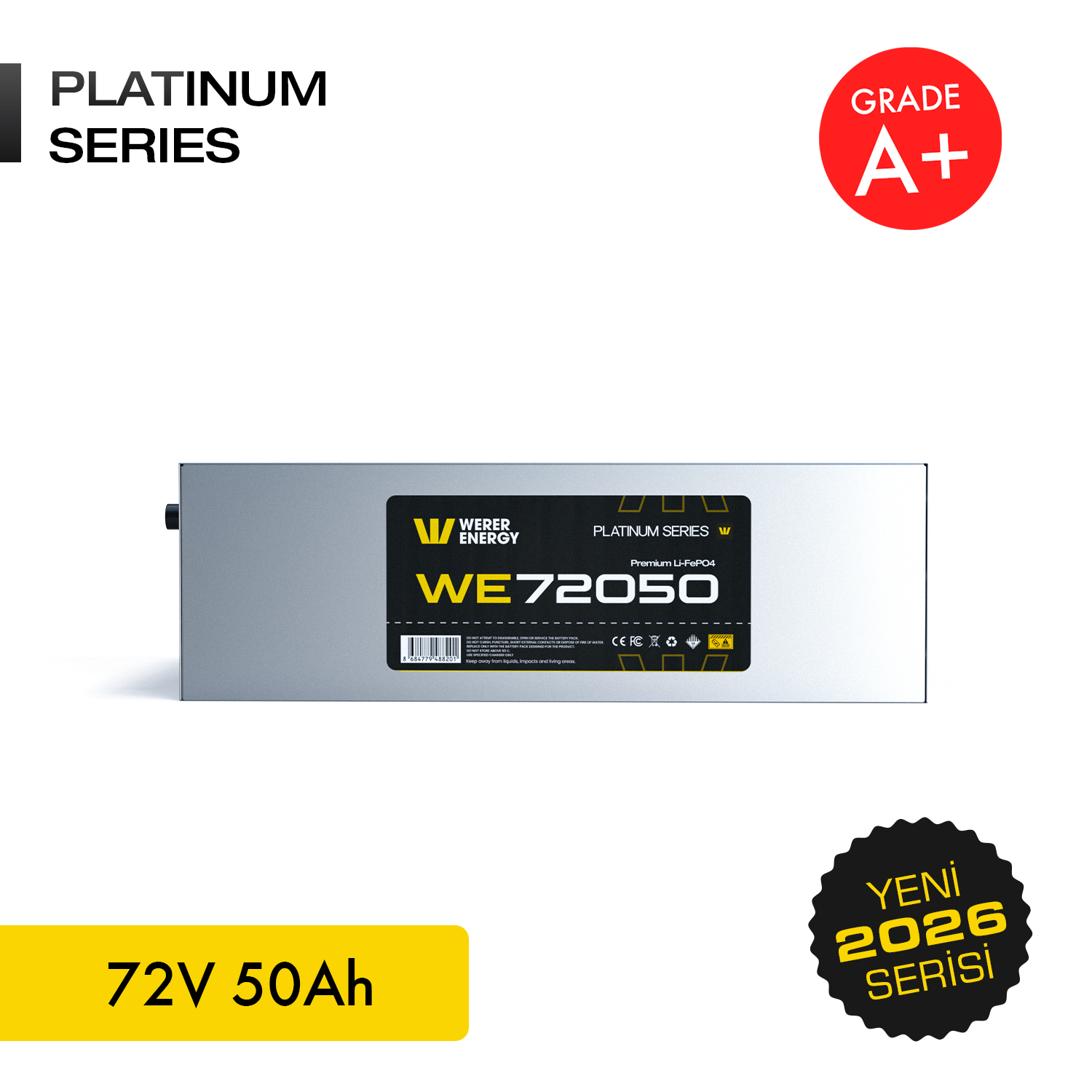 72050_S_1 72V 50Ah LiFePO4 Akü - Bluetooth - Görsel 1