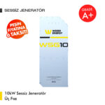 10kW Sessiz Jeneratör Üç Faz
