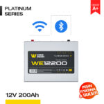 12V 200Ah LiFePO4 Akü - Bluetooth/Wifi