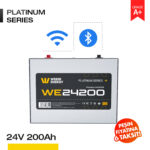 24V 200Ah LiFePO4 Akü - Bluetooth/Wifi