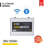 36V 100Ah LiFePO4 Akü - Bluetooth/Wifi