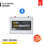 36V 200Ah LiFePO4 Akü - Bluetooth