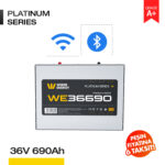 36V 690Ah LiFePO4 Akü - Bluetooth/Wifi