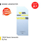 15kW Sessiz Jeneratör Üç Faz