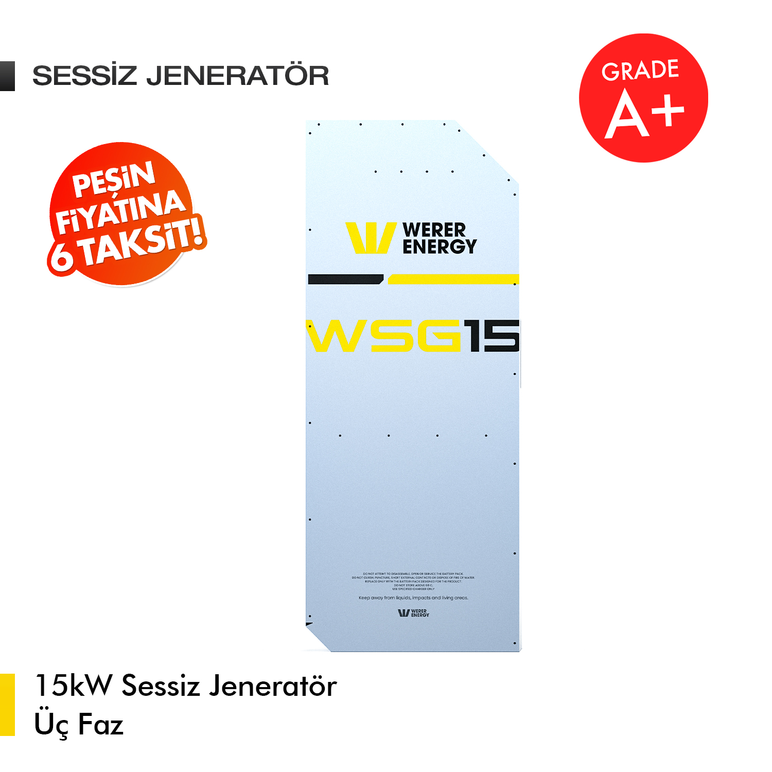 WSG15_1 15kW Sessiz Jeneratör Üç Faz - Görsel 1
