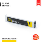 12V 100Ah LiFePO4 Akü - Bluetooth - Blade Serisi