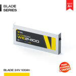 24V 100Ah LiFePO4 Akü - Bluetooth - Blade Serisi